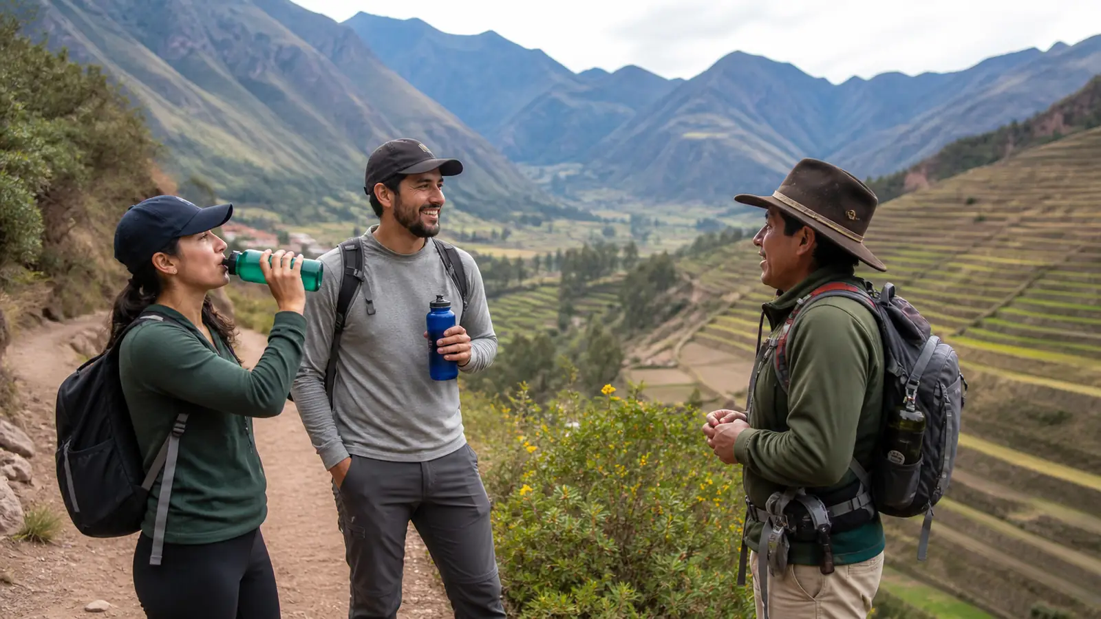 Traveler resting and acclimatizing in Cusco before the Inca Trail